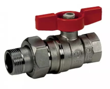 3/4″ Giacomini R859 ВР/американка, Кран шаровой полнопроходной (бабочка)