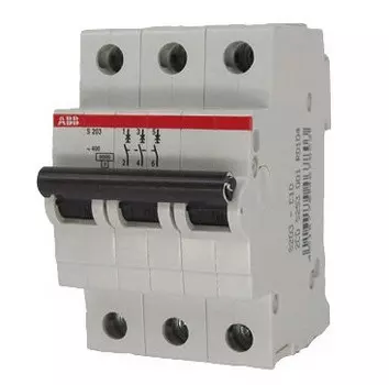 3P ABB S203, 20А, C, Выключатель автоматический