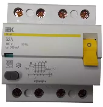 4P IEK ВД1-63, 63А, АС, Выключатель автоматический