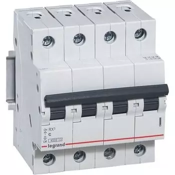 4P Legrand RX3, 25А, C, Выключатель автоматический