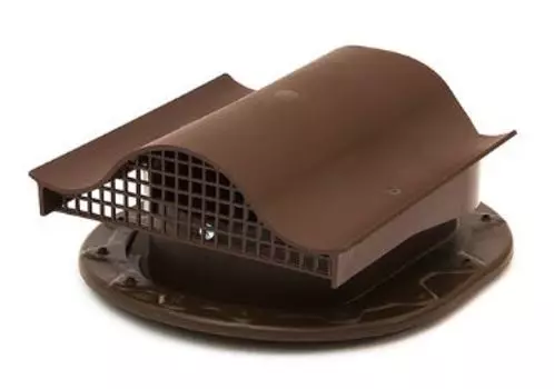 Аэратор Поливент КТВ-вентиль для кровли из гибкой черепицы коричневый 250х160 мм