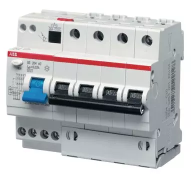 ABB DS204 C63 30мА, номинальный ток 63А, Автомат дифференциальный