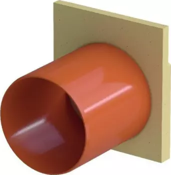 ACO Self Euroline Euromini 810201, 100х550 мм, Заглушка торцевая с отводным патрубком