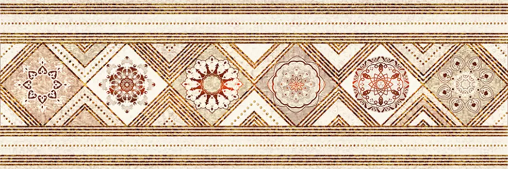 Декор для плитки Alma Ceramica Альба DWU11ALB424 бежевый 20х60 см