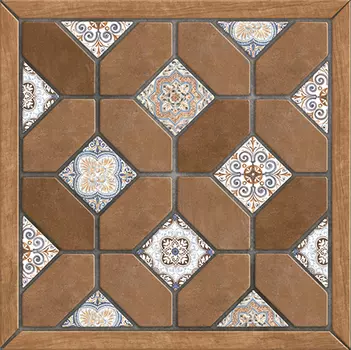 Alma Ceramica Фиеста TFU03FST404 41.8х41.8 см, плитка напольная (коричневая)