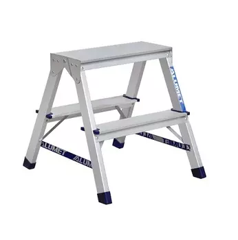 Alumet А7202 Стремянка алюминиевая двухсторонняя, 2 ступени
