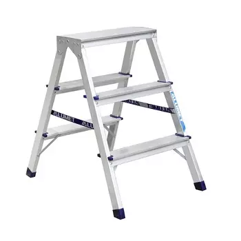 Alumet А7203 Стремянка алюминиевая двухсторонняя, 3 ступени