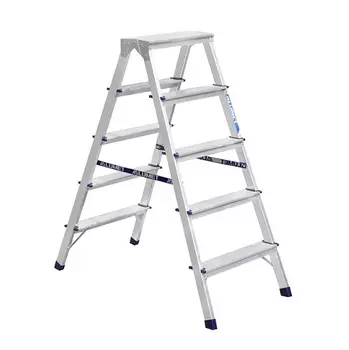 Alumet А7205 Стремянка алюминиевая двухсторонняя, 5 ступеней