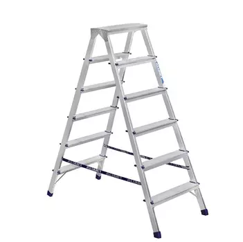 Alumet А7206 Стремянка алюминиевая двухсторонняя 6 ступеней