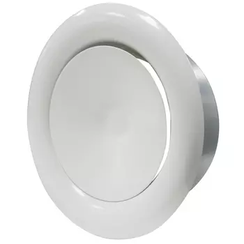 Анемостат универсальный разъемный Эра d150 мм с фланцем окрашеный металл