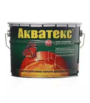 Антисептик Акватекс декоративный для дерева калужница 10 л