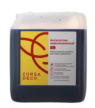 Антисептик Corsa Deco невымываемый для дерева биозащитный 5 л