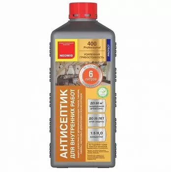 Антисептик для внутренних работ Neomid 400 1 л