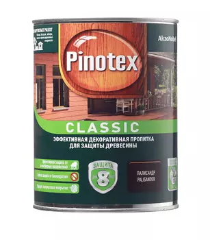 Антисептик Pinotex Classic декоративный для дерева палисандр 1 л