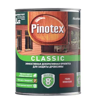 Антисептик Pinotex Classic декоративный для дерева рябина 1 л