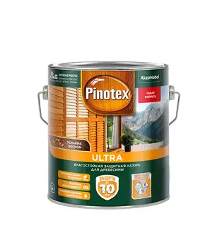 Антисептик Pinotex Ultra декоративный для дерева бесцветный 2.7 л