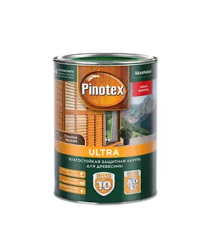 Антисептик Pinotex Ultra декоративный для дерева тик 1 л