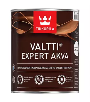 Антисептик Tikkurila Valtti Expert Akva декоративный для дерева тик 0.9 л