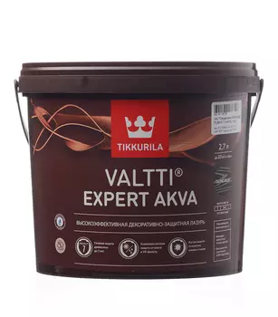 Антисептик Tikkurila Valtti Expert Akva декоративный для дерева палисандр 2.7 л