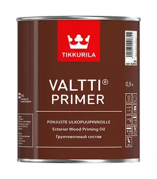 Антисептик Tikkurila Valtti Primer грунтовочный для дерева бесцветный 0.9 л