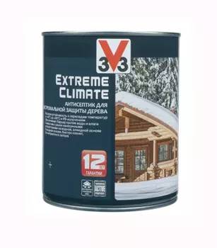 Антисептик V33 Extreme Climate декоративный для дерева бронза 0.9 л
