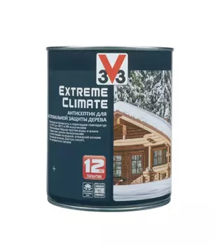 Антисептик V33 Extreme Climate декоративный для дерева серебро 2.5 л