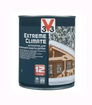 Антисептик V33 Extreme Climate декоративный для дерева французский беж 0.9 л
