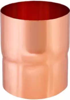 Aquasystem, 125/90 мм, Соединитель водосточной трубы медь