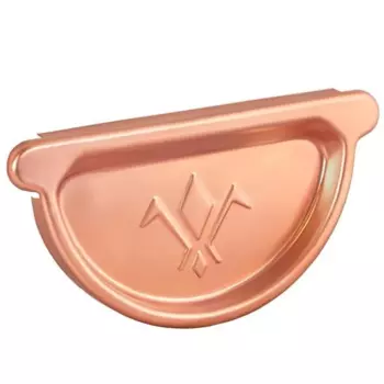 Aquasystem 150/100 мм, Заглушка желоба медная с уплотнителем