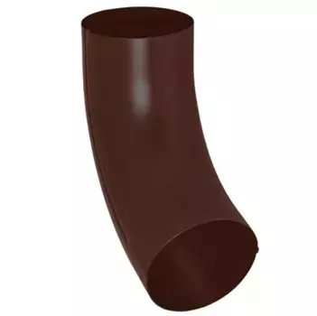 Aquasystem 72 RAL 8017 150/100 мм, Колено трубы оцинкованное (коричневое)