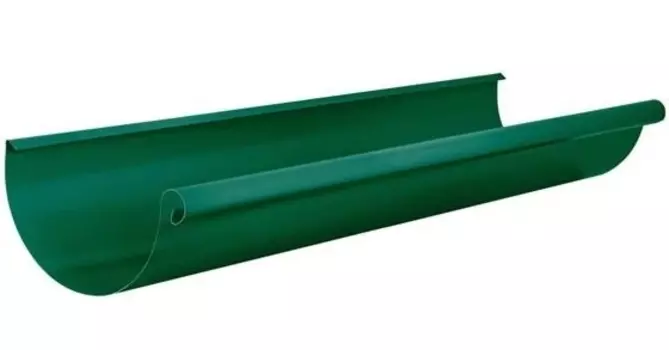 Aquasystem RAL 6005 125/90 мм, 3 м, Желоб водосточный оцинкованный