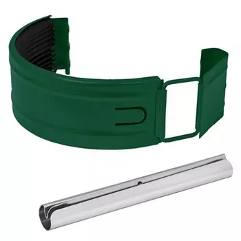 Aquasystem RAL 6005 150/100 мм, соединитель желоба с резиновым уплотнителем зеленый