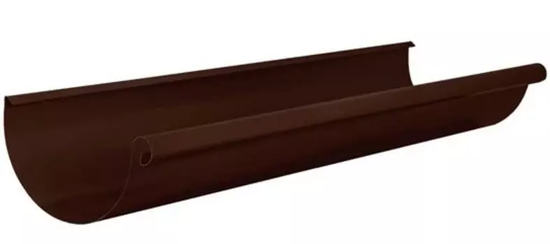 Aquasystem RAL 8017 150/100 мм, 3 м, Желоб водосточный оцинкованный