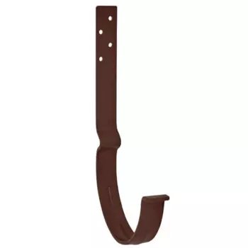 Aquasystem RAL 8017 150/100 мм, Кронштейн желоба металлический длинный