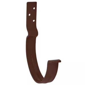 Aquasystem RAL 8017 150/100 мм, Кронштейн желоба металлический короткий