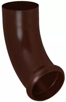 Aquasystem RAL 8017, 150/100 мм, Отвод водосточной трубы декорированный коричневый