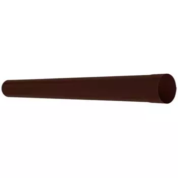 Aquasystem RAL 8017 (коричневая) 150/100 мм, 1 м, Труба водосточная оцинкованная