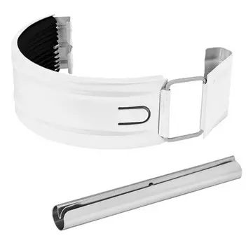 Aquasystem RR 20 125/90 мм, соединитель желоба с резиновым уплотнителем белый