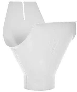 Aquasystem RR 20, 125/90 мм, Воронка желоба белая