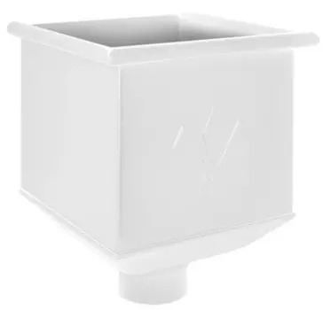 Aquasystem RR 20, 125/90 мм, Воронка водосборная белая