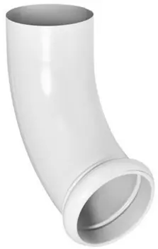 Aquasystem RR 20, 150/100 мм, Отвод водосточной трубы декорированный белый