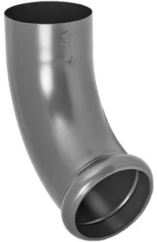 Aquasystem RR 23, 150/100 мм, Отвод водосточной трубы декорированный темно-серый