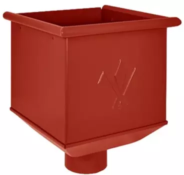 Aquasystem RR 29, 125/90 мм, Воронка водосборная красная