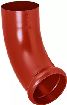 Aquasystem RR 29, 150/100 мм, Отвод водосточной трубы декорированный красный