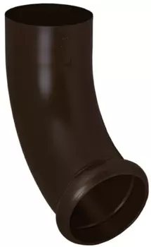 Aquasystem RR 32, 125/90 мм, Отвод водосточной трубы декорированный темно-коричневый