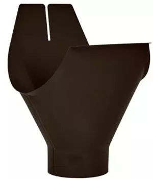 Aquasystem RR 32, 125/90 мм, Воронка желоба темно-коричневая