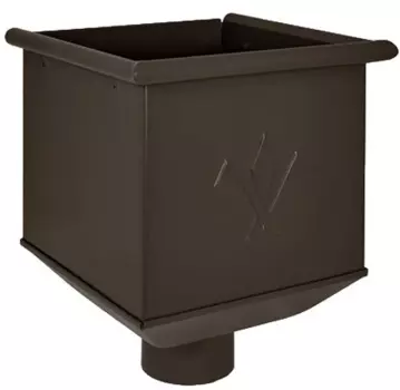 Aquasystem RR 32, 125/90 мм, Воронка водосборная темно-коричневая