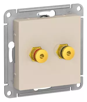 Аудио розетка ATN000287 Schneider Electric AtlasDesign бежевый