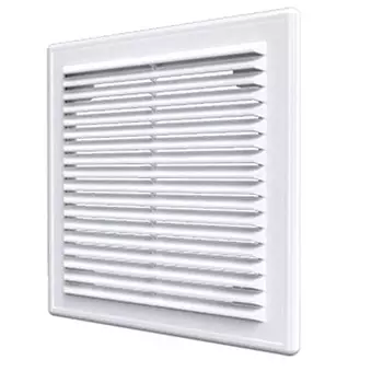 Auramax A2525R 249х249 мм, Решетка вентиляционная приточно-вытяжная (белая)