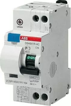Автоматический выключатель дифференциального тока ABB Basic M 1P+N 16А тип C